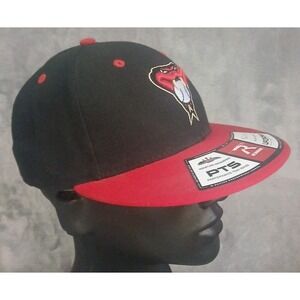 Arizona Diamondbacks Baseball Cap Hat Black Red Fitted 6 7/8 Snake Head D-Backs